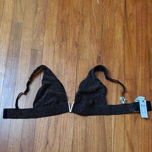 Intimissimi Black Sparkle Triangle Bralette